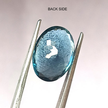5.0 Carat 9.6X13.5X6.6 (WXLXD) Natural Oval Cut Santa Maria Aquamarine
