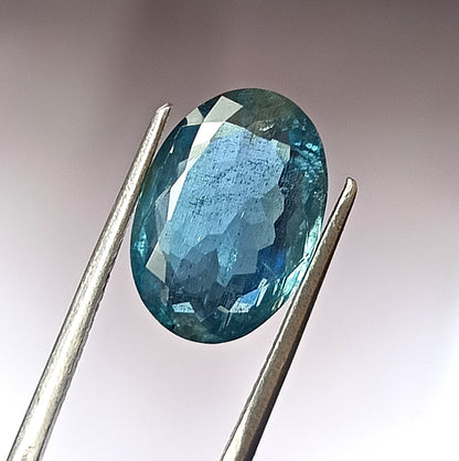5.0 Carat 9.6X13.7X5.2 (WXLXD) Natural Oval Cut Santa Maria Aquamarine