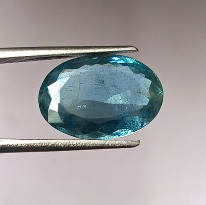 5.0 Carat 9.6X13.7X5.2 (WXLXD) Natural Oval Cut Santa Maria Aquamarine