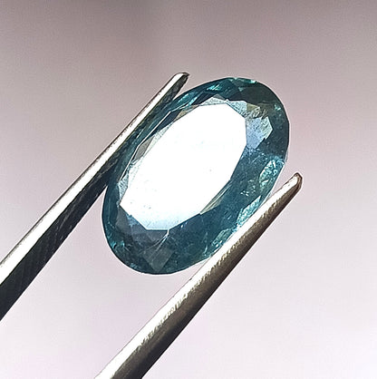 5.0 Carat 9.6X13.7X5.2 (WXLXD) Natural Oval Cut Santa Maria Aquamarine