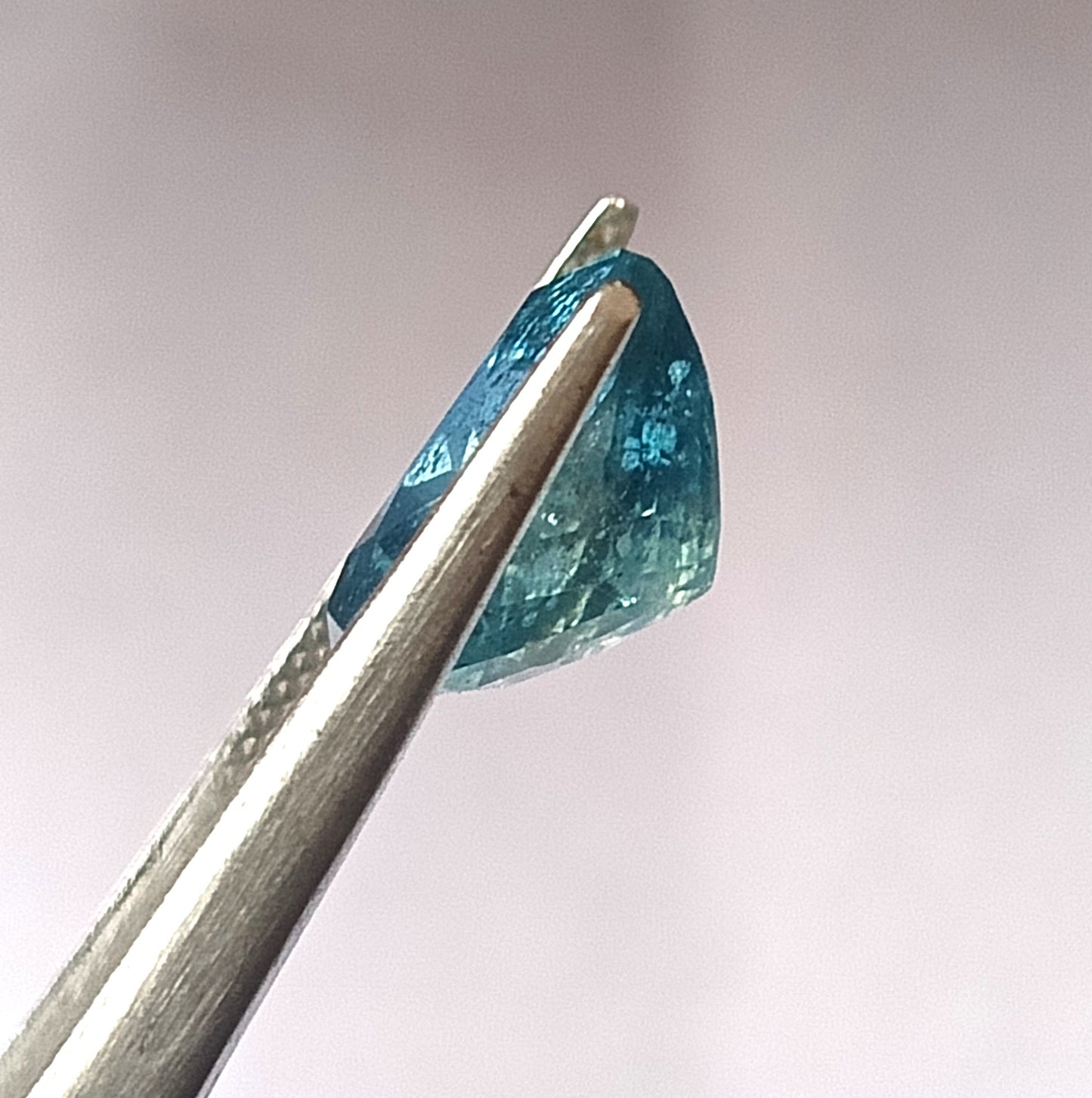 5.60 Carat 12X12X7.3 (WXLXD) Natural Heart/Trigonal Cut Santa Maria Aquamarine