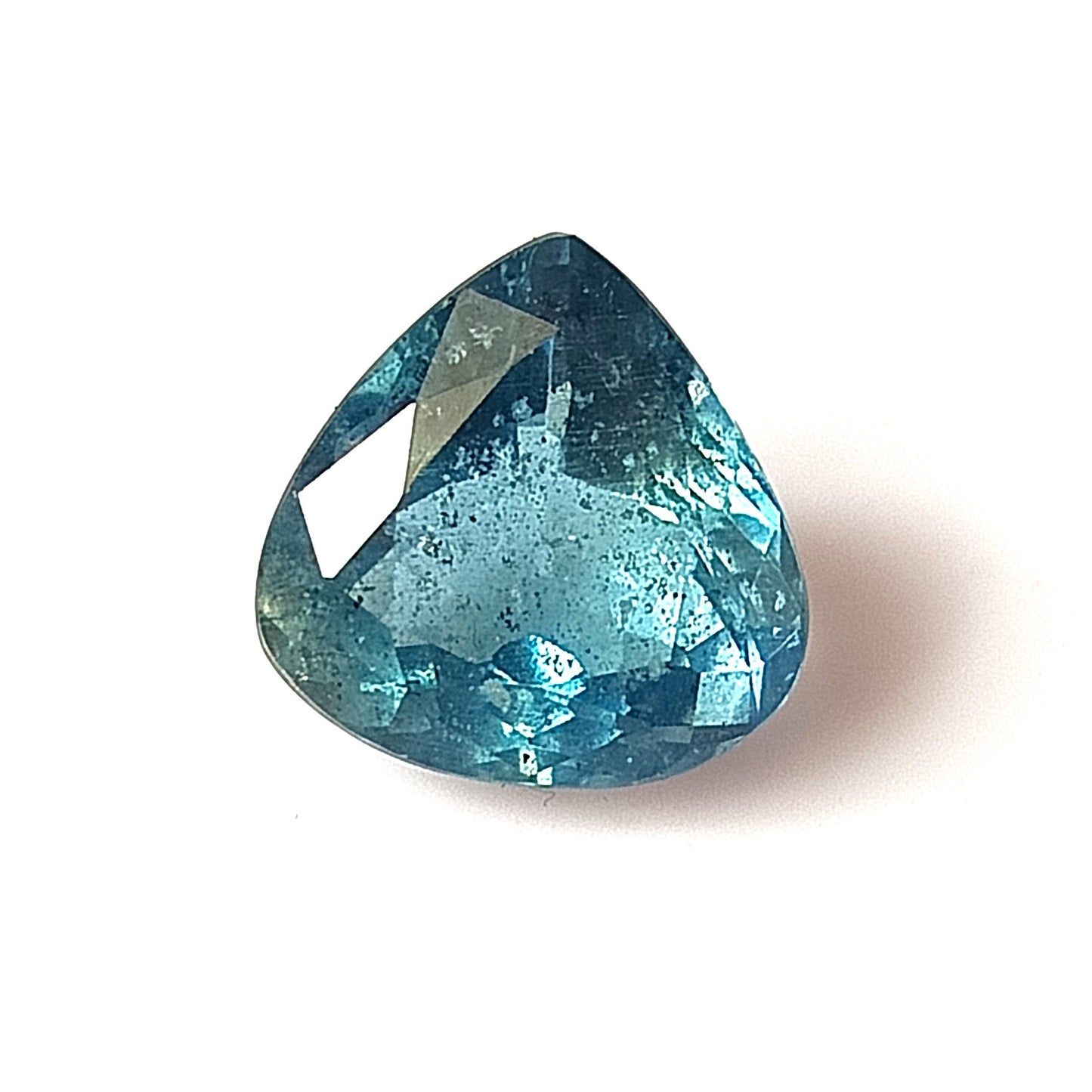 5.60 Carat 12X12X7.3 (WXLXD) Natural Heart/Trigonal Cut Santa Maria Aquamarine