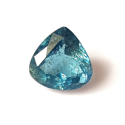 5.60 Carat 12X12X7.3 (WXLXD) Natural Heart/Trigonal Cut Santa Maria Aquamarine