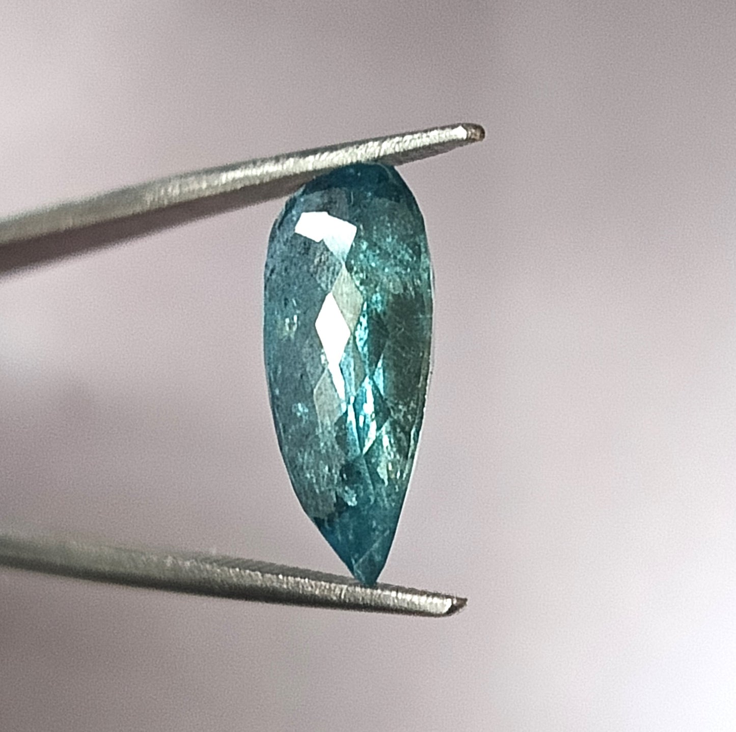 5.90 Carat 9.5X16.5X6 (WXLXD) Natural Pear Shaped Santa Maria Aquamarine