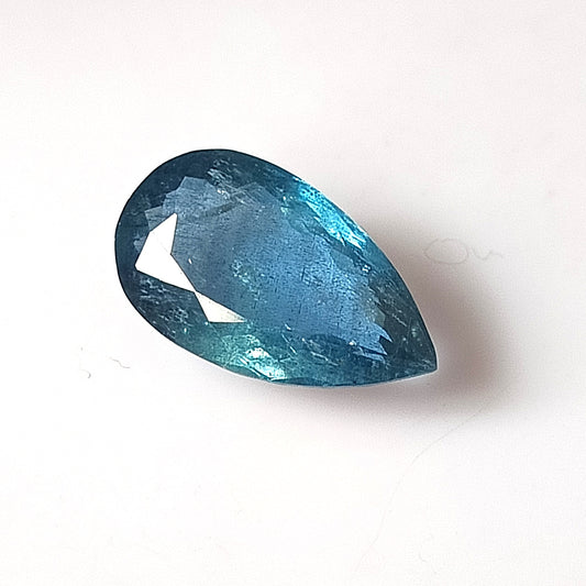 5.90 Carat 9.5X16.5X6 (WXLXD) Natural Pear Shaped Santa Maria Aquamarine