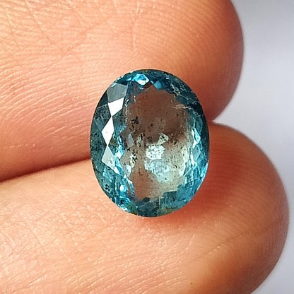 3.55 CARAT 8.7X10.7X5.6 (WXLXD) OVAL SHAPED AQUAMARINE
