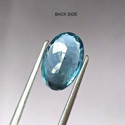 2.50 Carat 7.7X11.8X4.5 (WXLXD) Natural Oval Cut Santa Maria Aquamarine