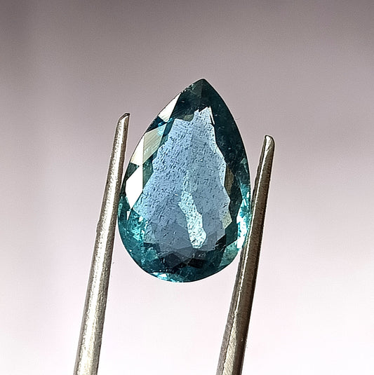 3.70 CARAT 9.5X14.8X4.4(WXLXD) PEAR SHAPED NATURAL AQUAMARINE