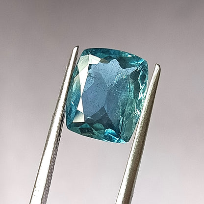 3.40 Carat 8.8X10.4X5 (WXLXD) Natural Cushion Cut Santa Maria Aquamarine