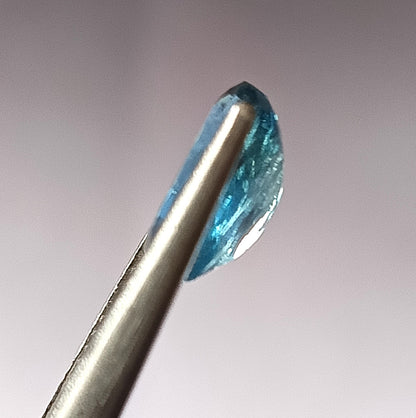 3.40 Carat 8.8X10.4X5 (WXLXD) Natural Cushion Cut Santa Maria Aquamarine