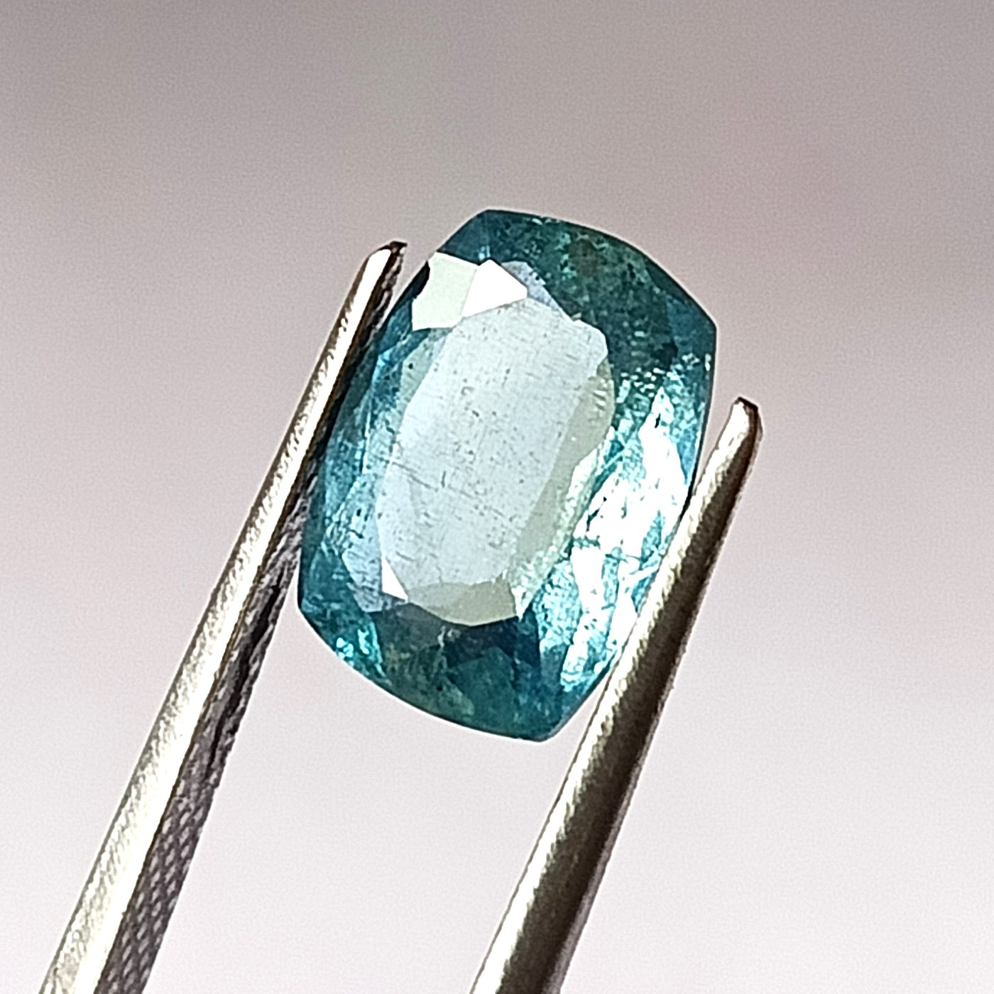 2.60 Carat 7.7X10.5X4.5 (WXLXD) Natural Cushion Cut Santa Maria Aquamarine