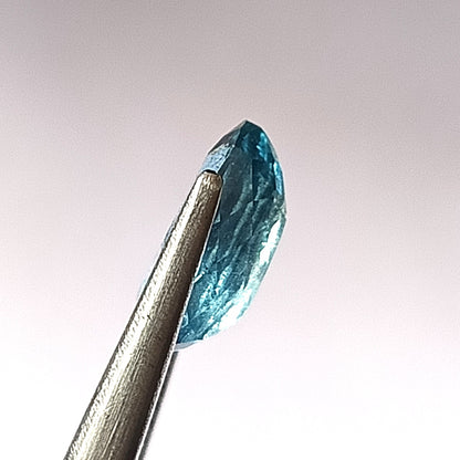 2.60 Carat 7.7X10.5X4.5 (WXLXD) Natural Cushion Cut Santa Maria Aquamarine