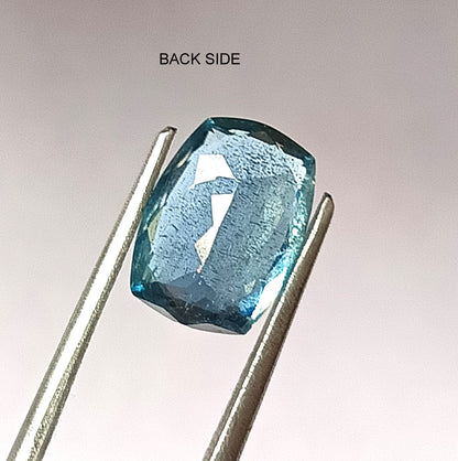 2.60 Carat 7.7X10.5X4.5 (WXLXD) Natural Cushion Cut Santa Maria Aquamarine