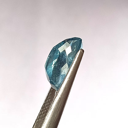 3.80 Carat 8X11.8X5.9 (WXLXD) Natural Cushion Cut Santa Maria Aquamarine