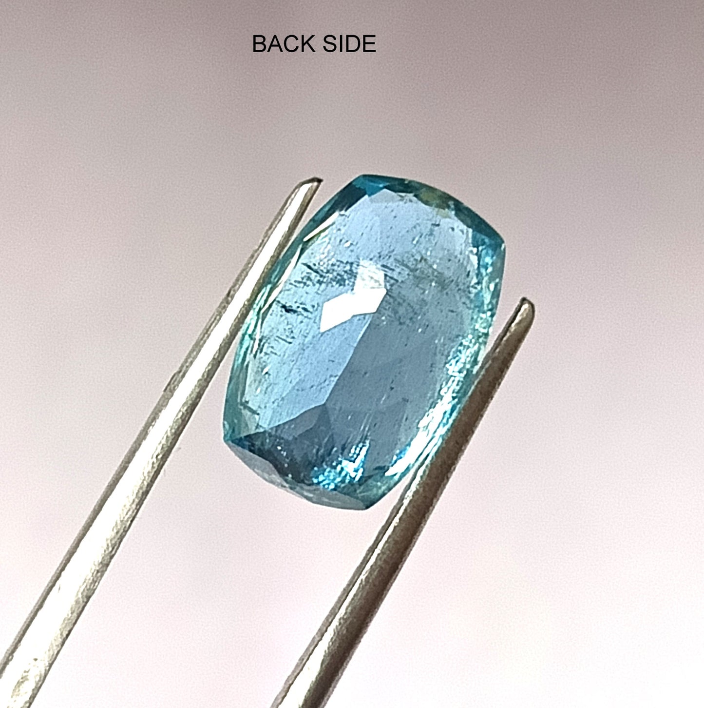 3.80 Carat 8X11.8X5.9 (WXLXD) Natural Cushion Cut Santa Maria Aquamarine