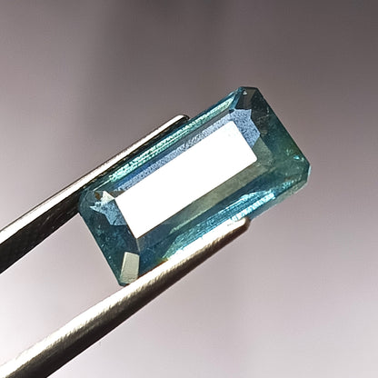 5.80 Carat 8.5X14.5X5.4 (WXLXD) Natural Emerald Shaped Santa Maria Aquamarine