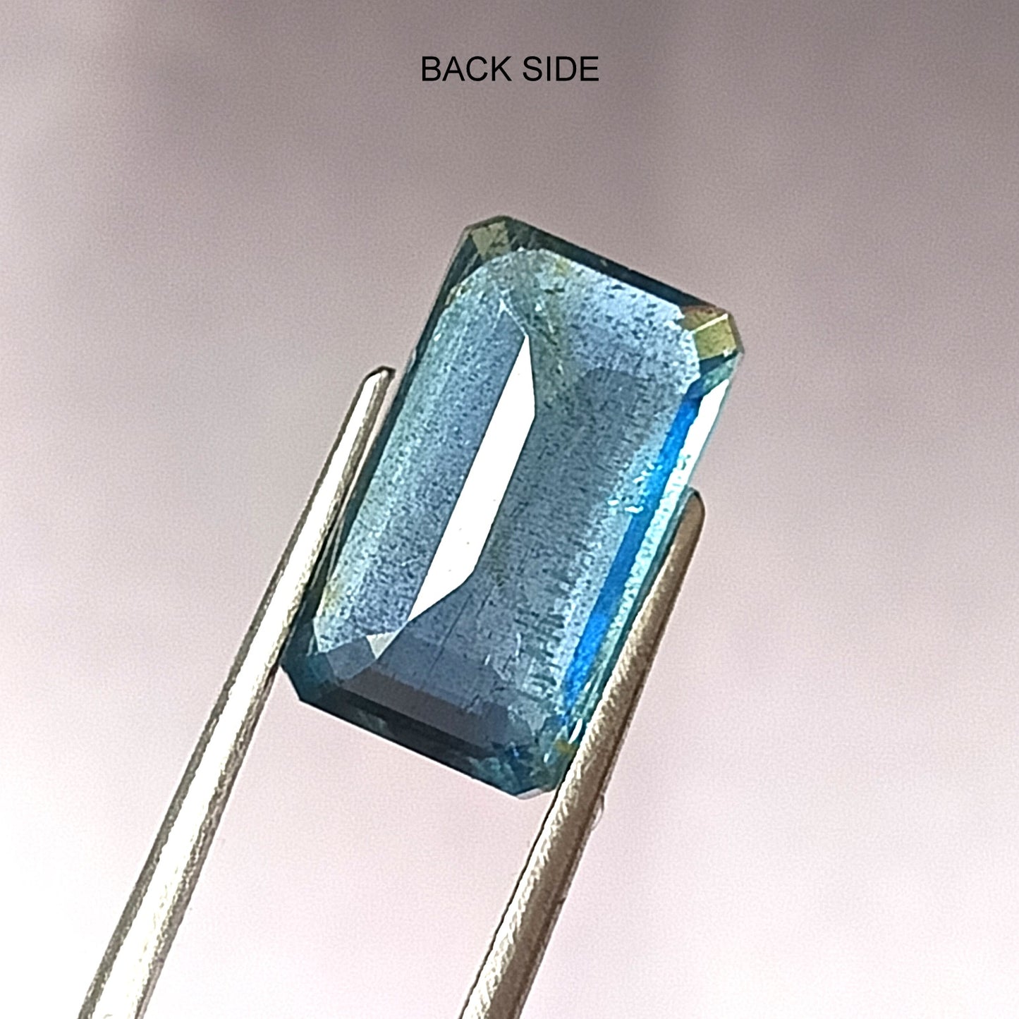 5.80 Carat 8.5X14.5X5.4 (WXLXD) Natural Emerald Shaped Santa Maria Aquamarine