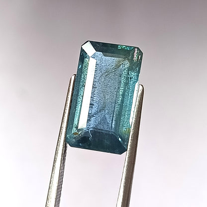5.80 Carat 8.5X14.5X5.4 (WXLXD) Natural Emerald Shaped Santa Maria Aquamarine