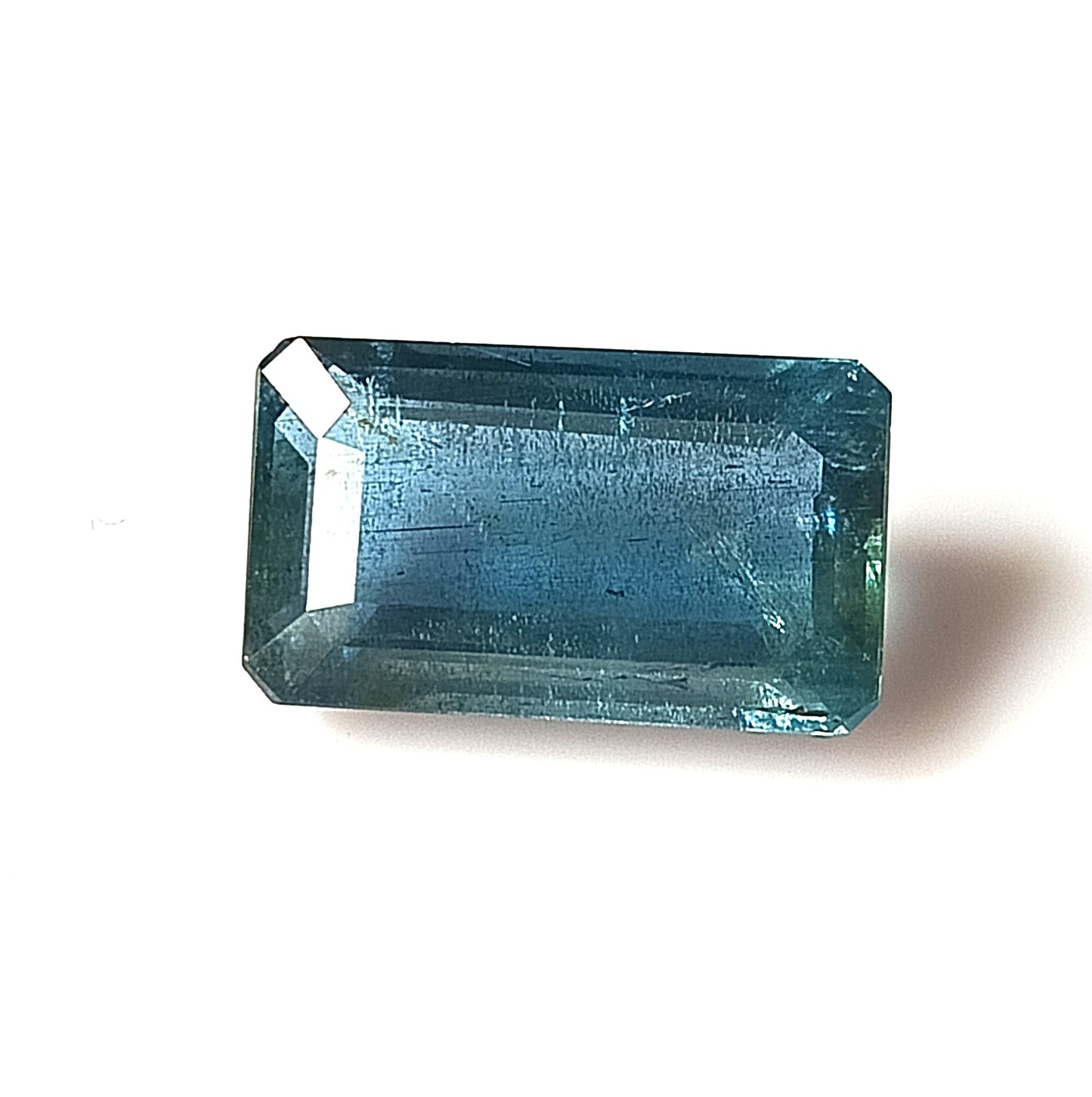 5.80 Carat 8.5X14.5X5.4 (WXLXD) Natural Emerald Shaped Santa Maria Aquamarine