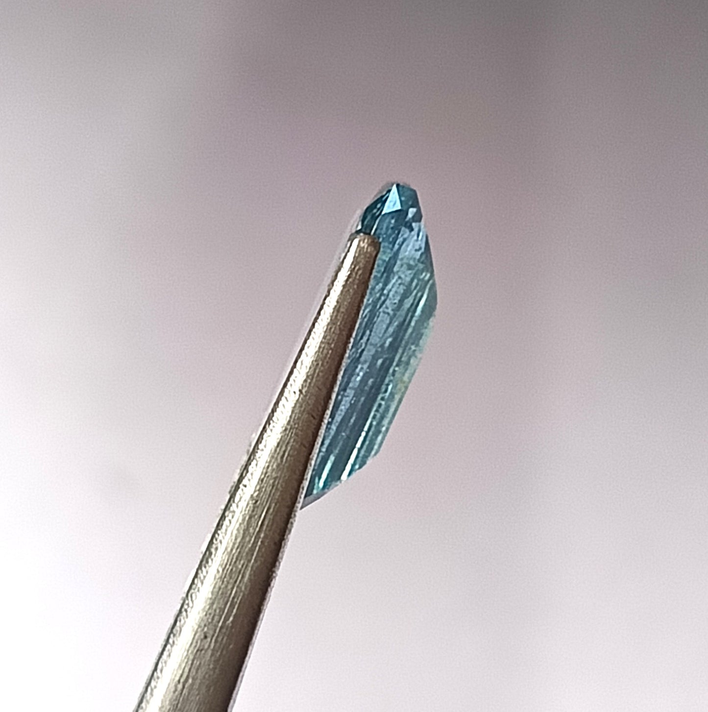 3.90 Carat 8X14X4.5 (WXLXD) Natural Emerald Shaped Santa Maria Aquamarine