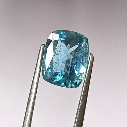 2.45 Carat 7.7x9.6x5 (WXLXD) Natural Cushion Cut Santa Maria Aquamarine