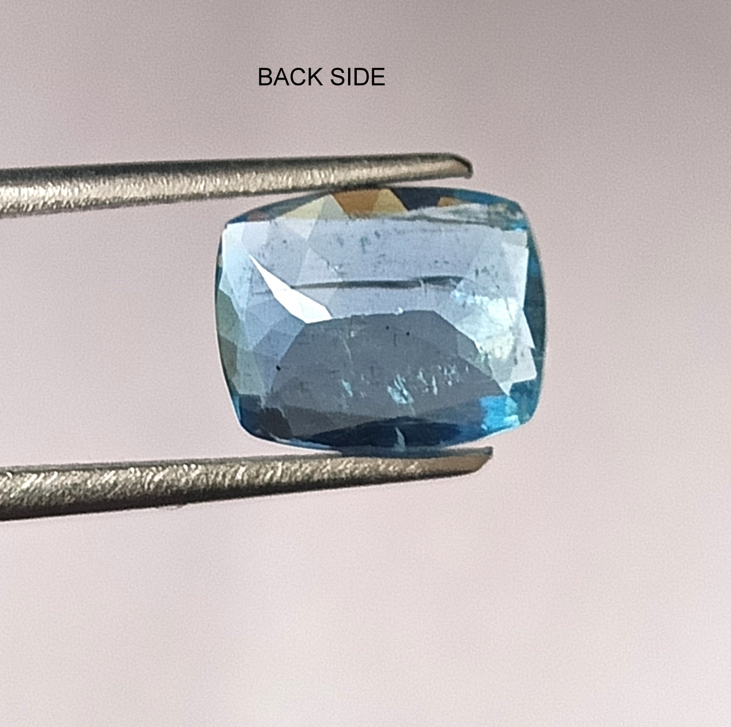2.45 Carat 7.7x9.6x5 (WXLXD) Natural Cushion Cut Santa Maria Aquamarine