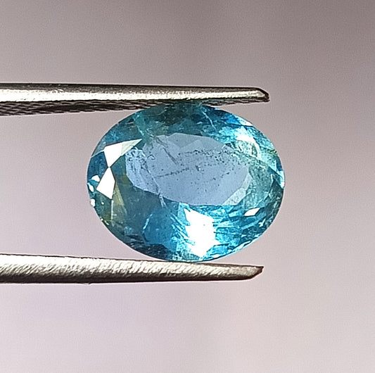 2.85 CARAT 8.6X10X5.9 (WXLXD) OVAL SHAPED AQUAMARINE