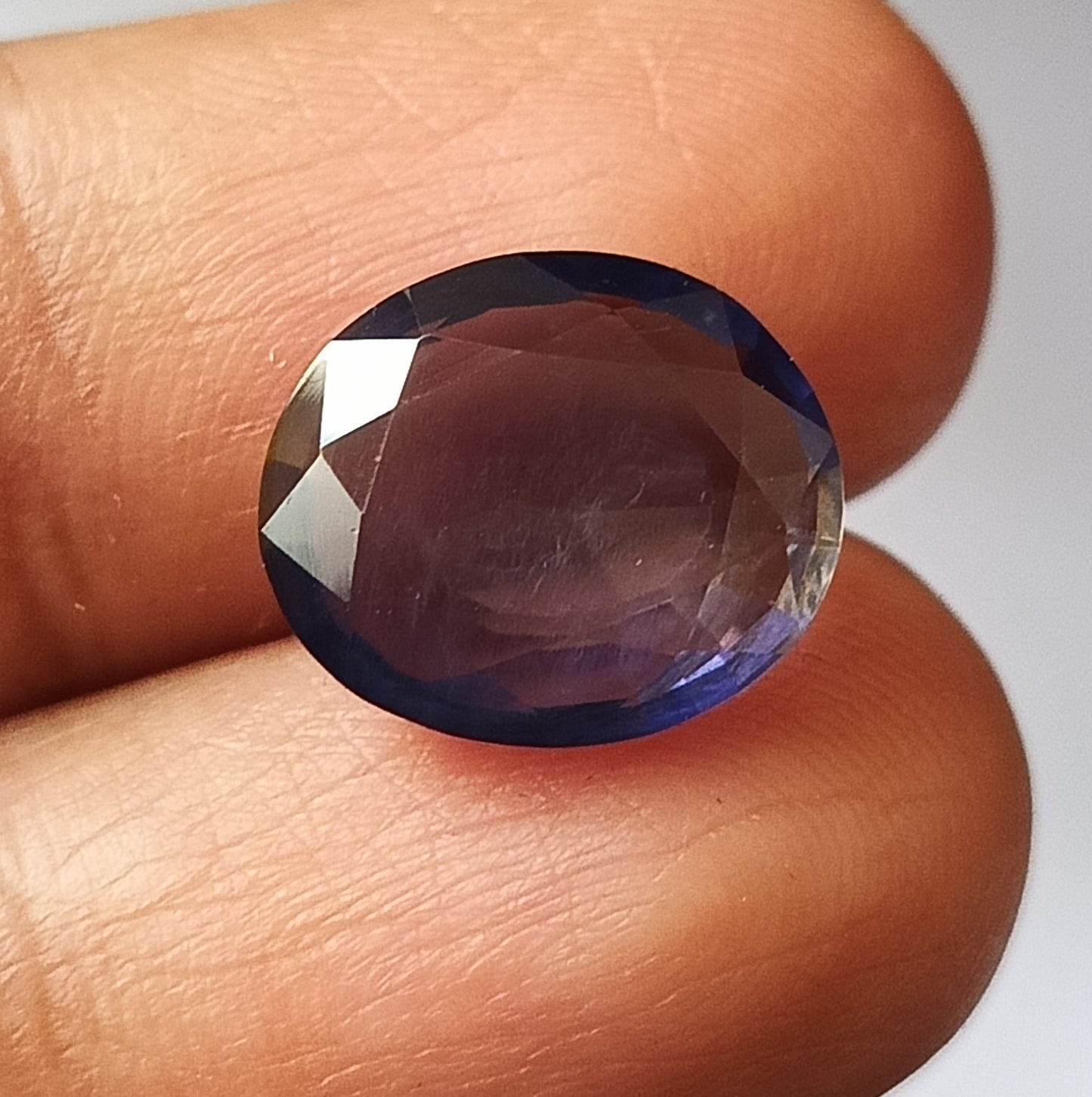 6.55 CARAT 11.2X13.6X5.7 (WXLXD) NATURAL OVAL CUT IOLITE