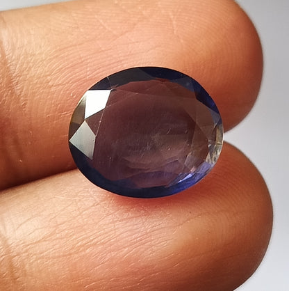 6.55 CARAT 11.2X13.6X5.7 (WXLXD) NATURAL OVAL CUT IOLITE