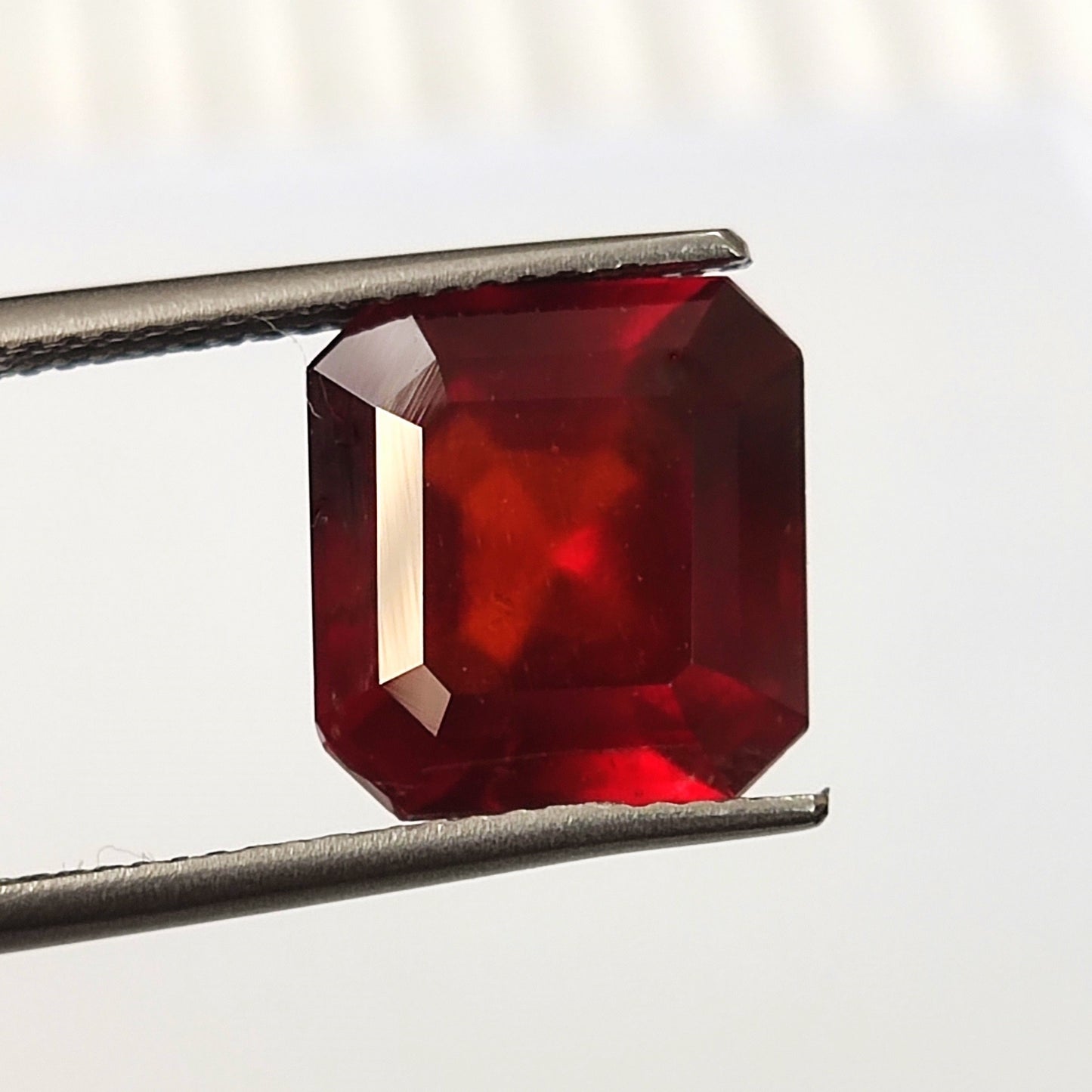 6.80 Carat 10x10.7x7.1(WXLXB) Cushion cut Natural Hessonite Garnet