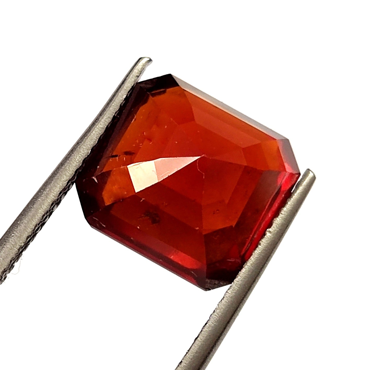 6.80 Carat 10x10.7x7.1(WXLXB) Cushion cut Natural Hessonite Garnet
