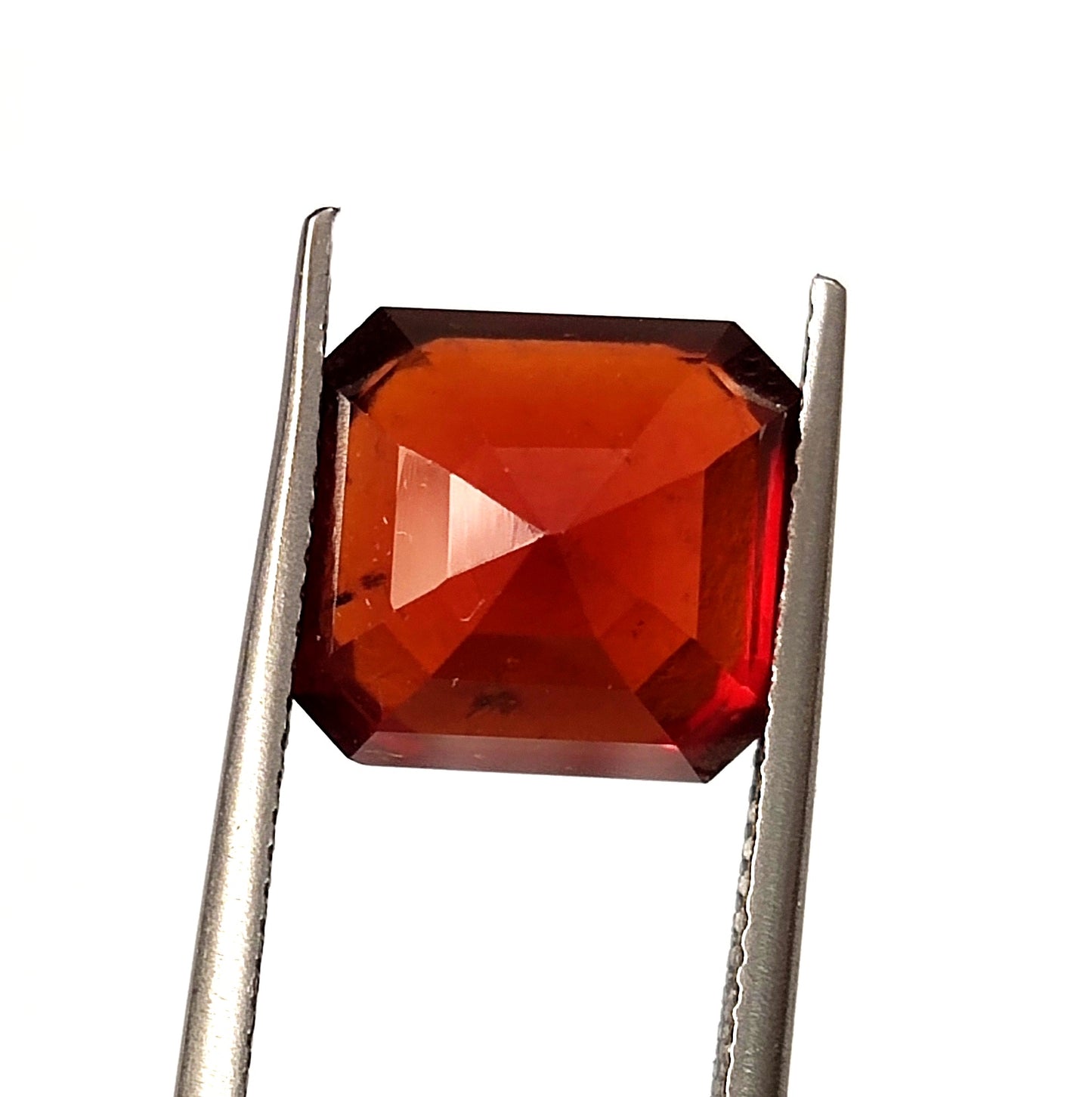 6.80 Carat 10x10.7x7.1(WXLXB) Cushion cut Natural Hessonite Garnet