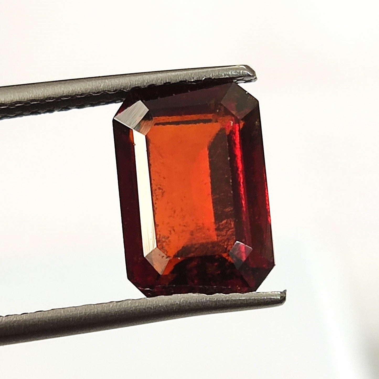 4.65 CARAT 7.5X10.8X4.9 (WXLXB) Emerald  cut Natural Hessonite Garnet