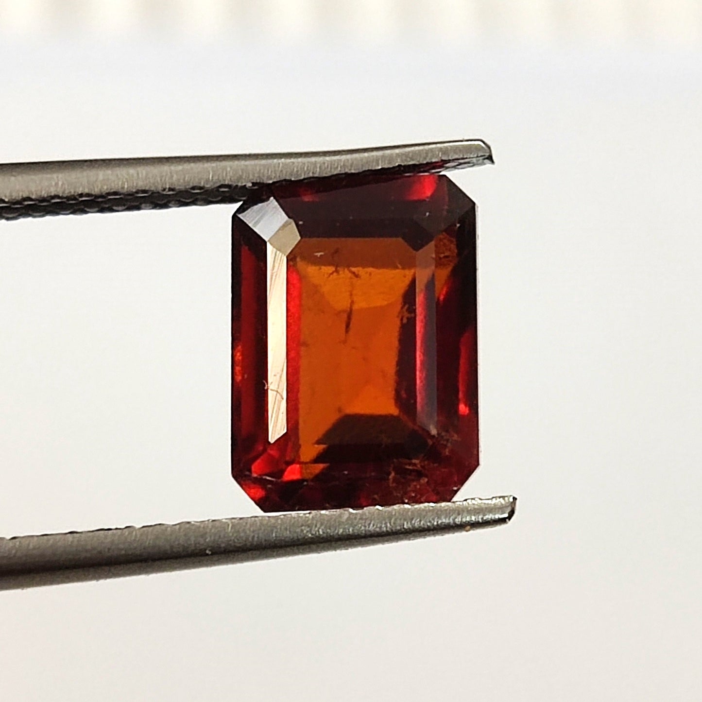 3.80 Carat 7.1X9.5X5.2 (WXLXB) Emerald cut Natural Hessonite Garnet