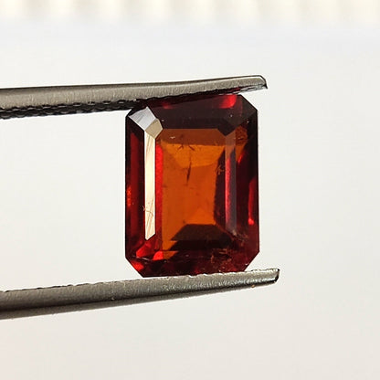 3.80 Carat 7.1X9.5X5.2 (WXLXB) Emerald cut Natural Hessonite Garnet