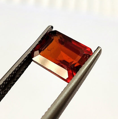 3.80 Carat 7.1X9.5X5.2 (WXLXB) Emerald cut Natural Hessonite Garnet