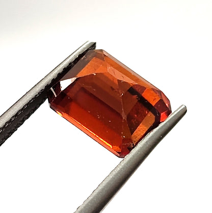 3.80 Carat 7.1X9.5X5.2 (WXLXB) Emerald cut Natural Hessonite Garnet