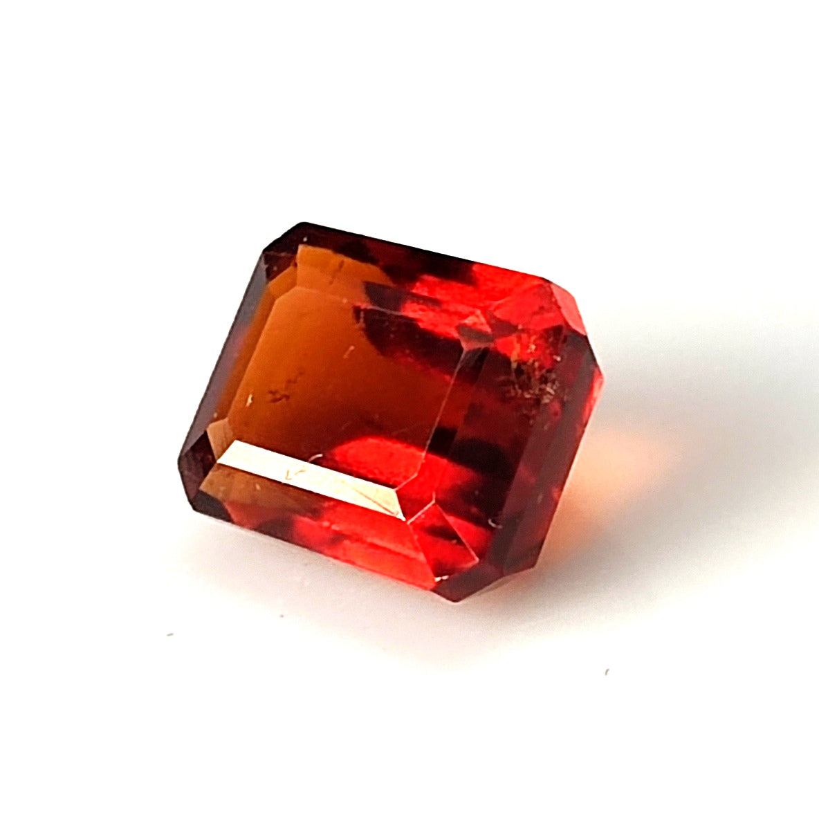 3.80 Carat 7.1X9.5X5.2 (WXLXB) Emerald cut Natural Hessonite Garnet