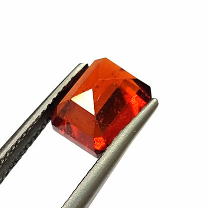 3.30 Carat 6.9X8.3X5.2 (WXLXB) Emerald cut Natural Hessonite Garnet