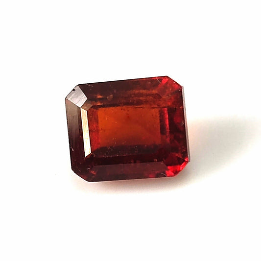 3.30 Carat 6.9X8.3X5.2 (WXLXB) Emerald cut Natural Hessonite Garnet