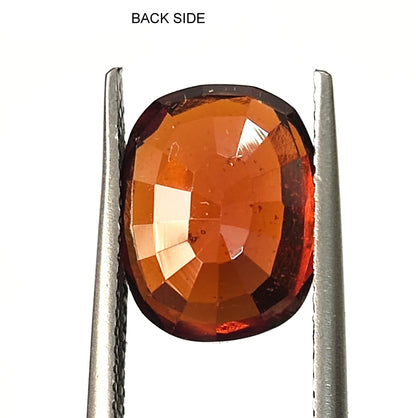 5.0 Carat 8.9X11.3X5 (WXLXB) Oval cut Natural Hessonite Garnet
