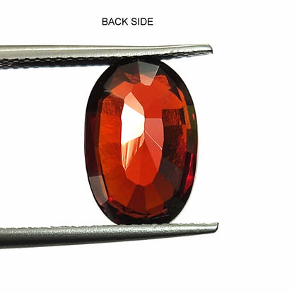 5.65 Carat 8.7X13.2X5.3 (WXLXB) Oval cut Natural Hessonite Garnet
