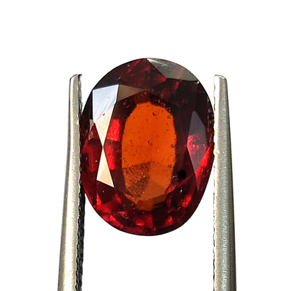 4.20 Carat 8.6X11X5 (WXLXB) Oval cut Natural Hessonite Garnet
