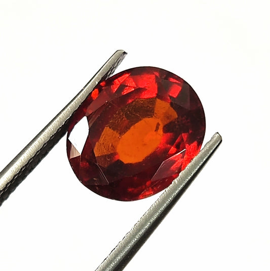 4.85 Carat 9.4X10.9X5.5 (WXLXB) Oval cut Natural Hessonite Garnet