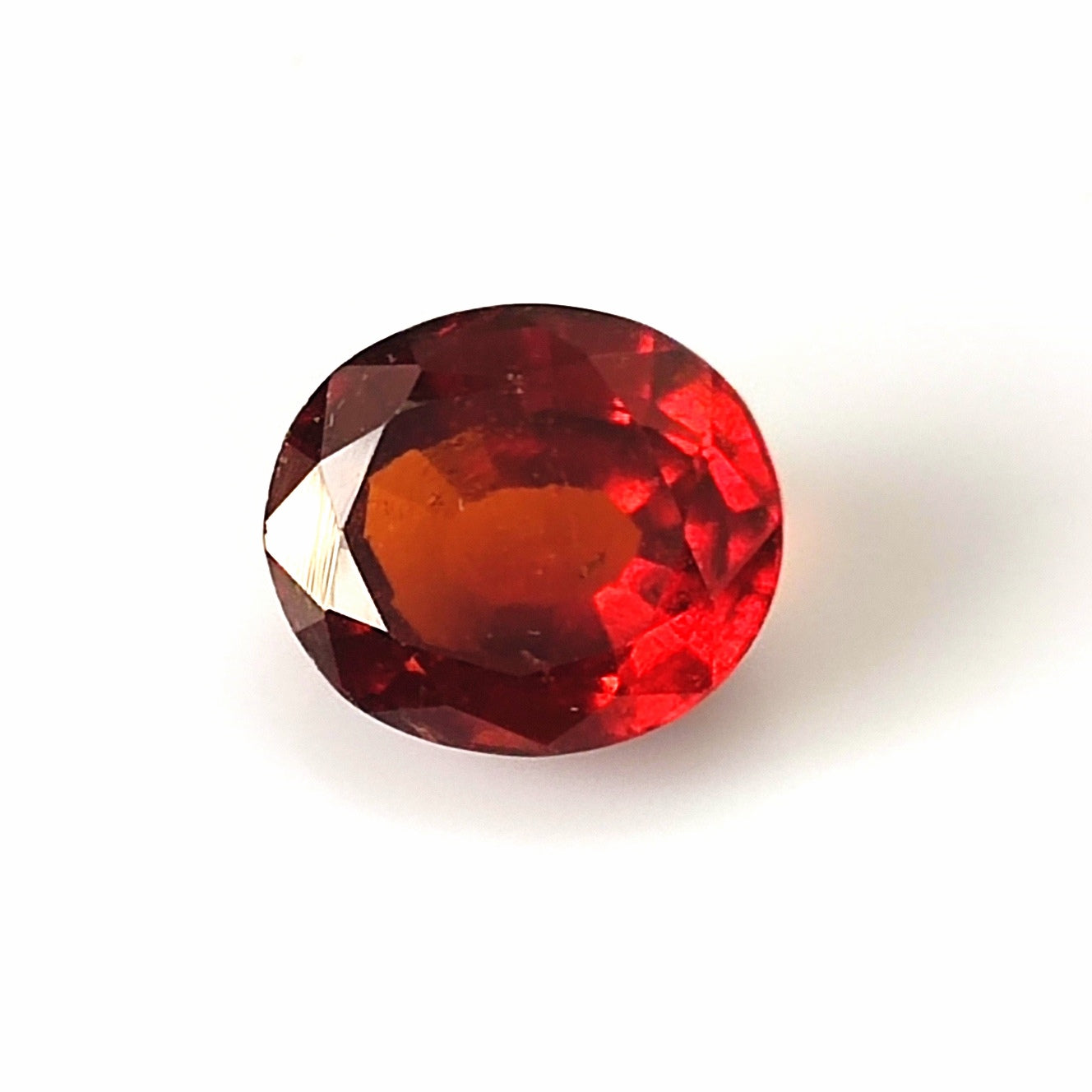 4.85 Carat 9.4X10.9X5.5 (WXLXB) Oval cut Natural Hessonite Garnet