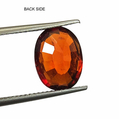 4.10 Carat 8.8X11.6X4.6 (WXLXB) Oval cut Natural Hessonite Garnet