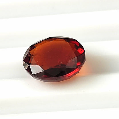 4.75 CARAT 9X11X4.4 (WXLXB) NATURAL OVAL CUT HESSONITE GARNET