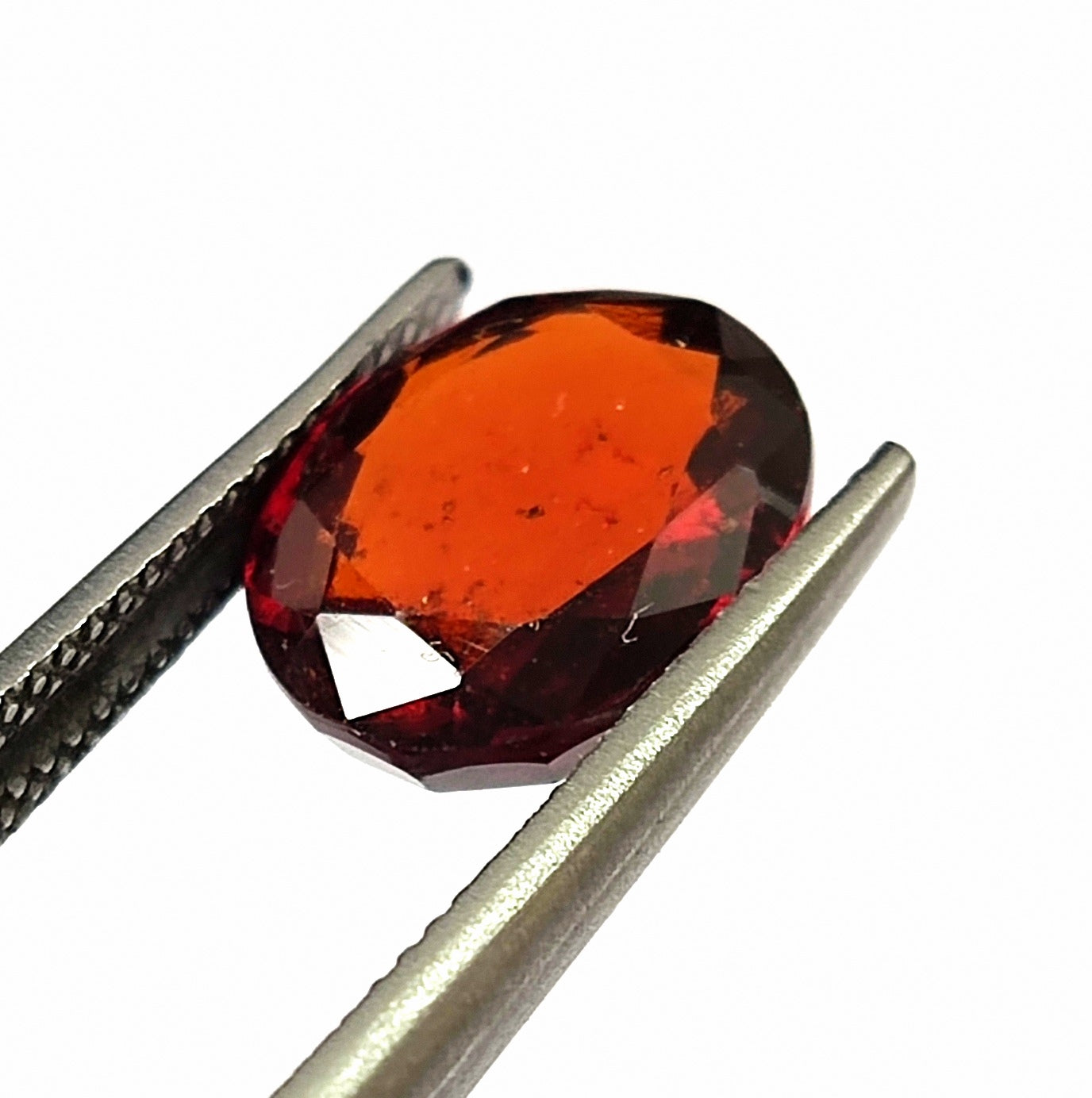 4.75 CARAT 9X11X4.4 (WXLXB) NATURAL OVAL CUT HESSONITE GARNET