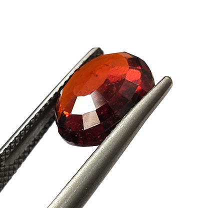4.75 CARAT 9X11X4.4 (WXLXB) NATURAL OVAL CUT HESSONITE GARNET