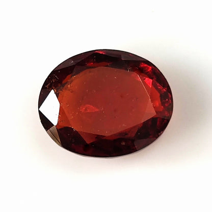 4.75 CARAT 9X11X4.4 (WXLXB) NATURAL OVAL CUT HESSONITE GARNET